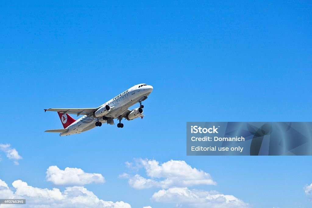 Turkish Airlines Airbus A320 - Zbiór zdjęć royalty-free (Airbus)