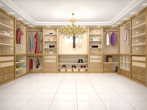 3d Illustration Of Luxury Wardrobe In Modern Style Stock Photo