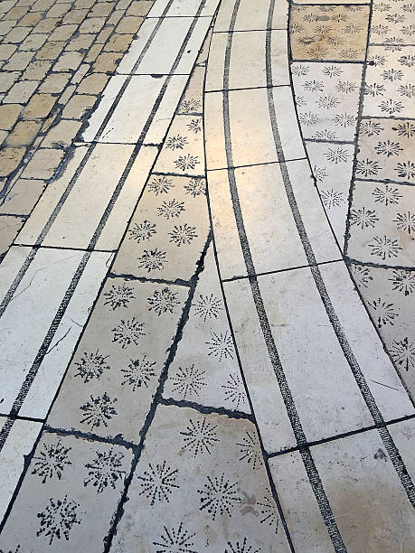 istock Close-Up To Ornament Stone Tile Walkway 493766396