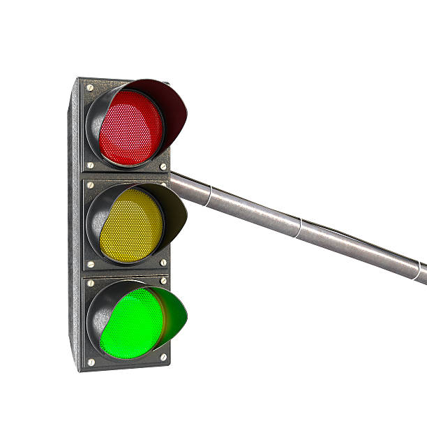 istock Traffic light, lights green light isolated on white background 493766530