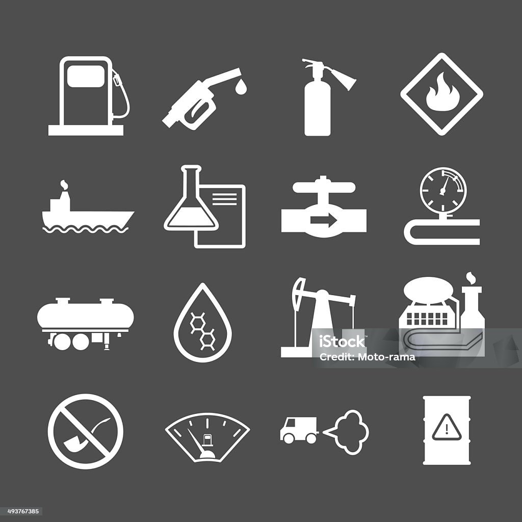 Oil industry and petroleum icons set Oil industry and petroleum icons set isolated on grey. This illustration - EPS10 vector file. Barrel stock vector