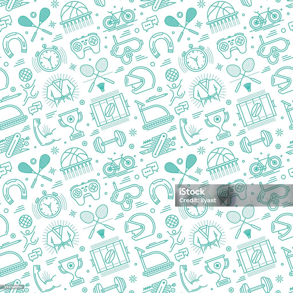 Sports Simple Pattern Design Seamless Sports Pattern Stock Illustration - Download Image Now ...