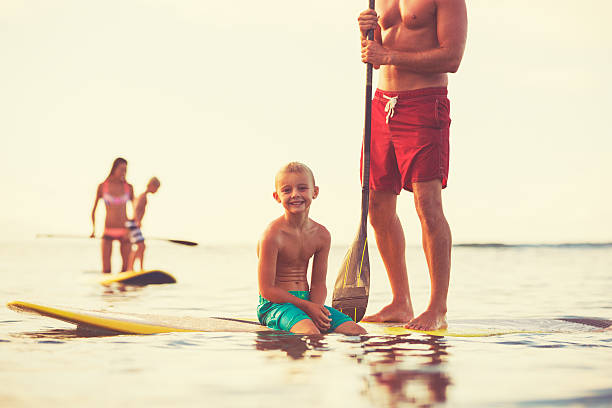 istock Family Stand Up Paddling 493768508