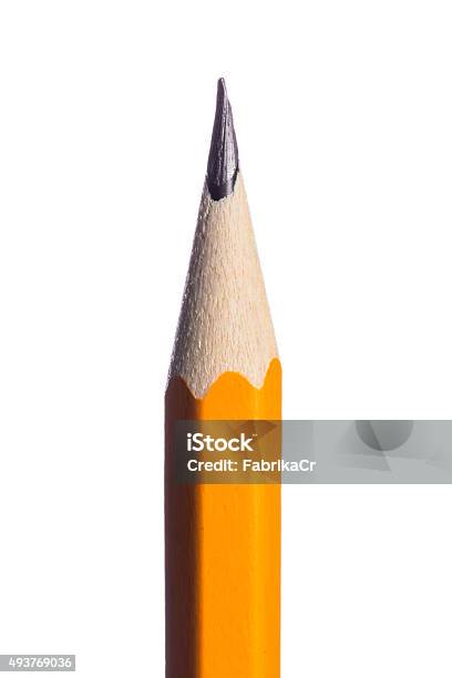 Pencil Isolated On Pure White Background Stock Photo - Download Image Now - Pencil, Sharp, Cut Out