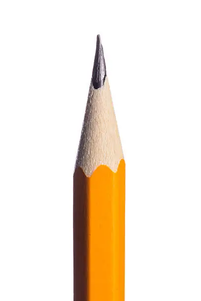 Photo of Pencil isolated on pure white background