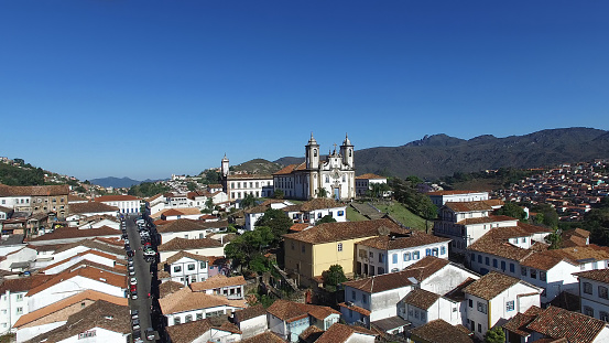 The beautiful city of Ouro Preto in Minas Gerais, Brazil
