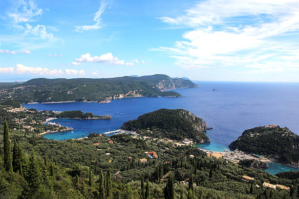 istock Beautiful Paleokastritsa and ionian se 493770108