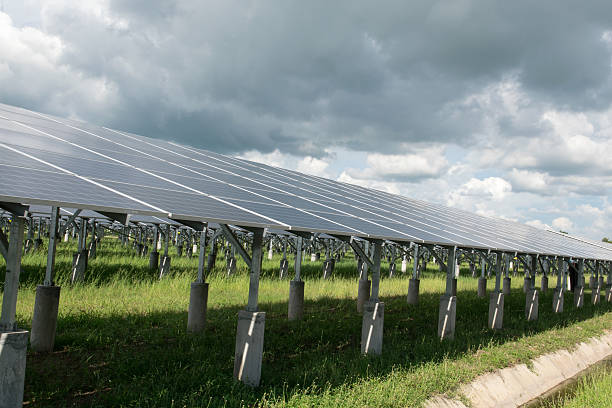istock Photovoltaic or solar panel for renewable energy or electricity 493771184