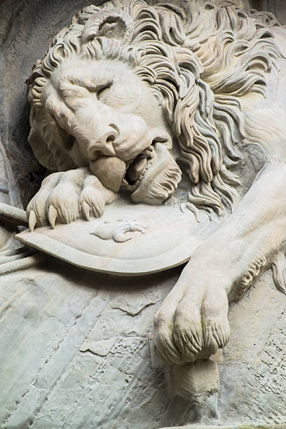 istock Dying lion monument in Lucerne, Switzerland 493772148