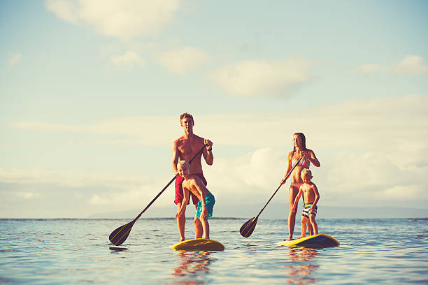 istock Family Stand Up Paddling 493785906