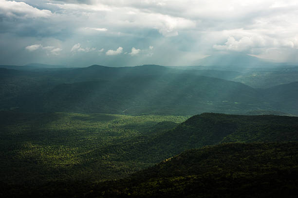 istock the mountains landscape with sunny beams. 493787000