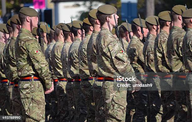 Soldiers Of The Royal Anglian Regiment Stock Photo - Download Image Now - British Culture, UK, Army
