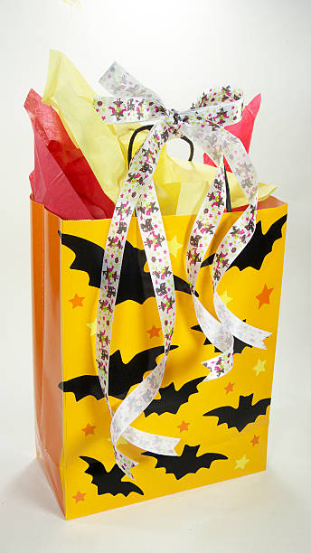 Halloween Gift Bag. stock photo