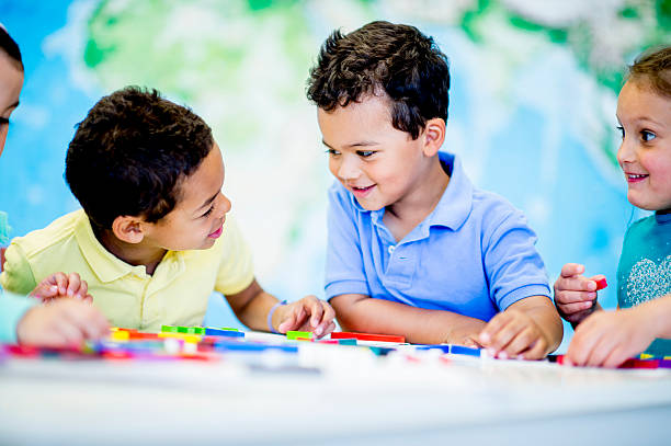 Kid Learning Together Math 1,400+ Kindergarten Math Activities Stock Photos, Pictures & Royalty ...