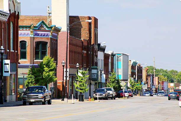 Historic Downtown Springfield Missouri The historic section of Springfield, Missouri is photographed. springfield missouri photos stock pictures, royalty-free photos & images