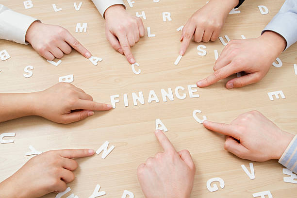 Business concept shoot with letters on office desk. 