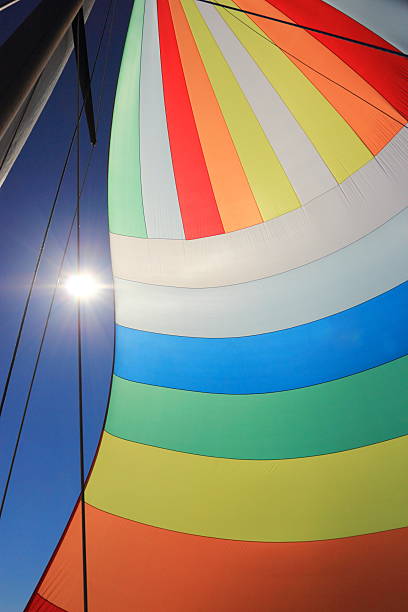 istock The wind has filled colorful spinnaker sail 493796097