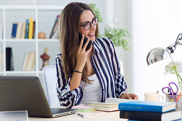 istock Beautiful young woman working in the office. 493796228