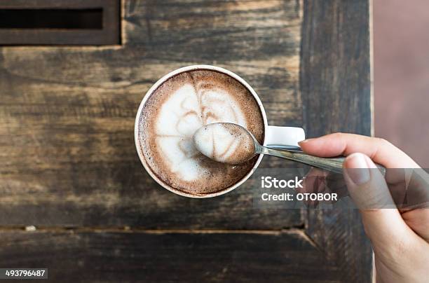 Cofee With Spoon Stock Photo - Download Image Now - Addiction, Adult, Art