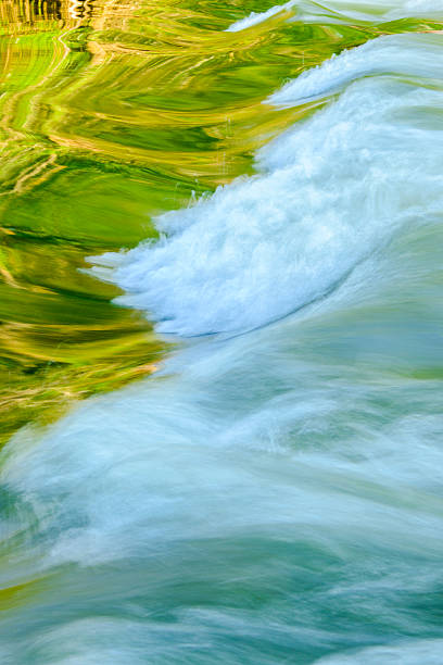 istock Spring leaves reflected in a stream -XXXL 493796857