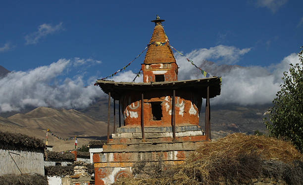 istock Chorten At Charang In Nepal 493797238