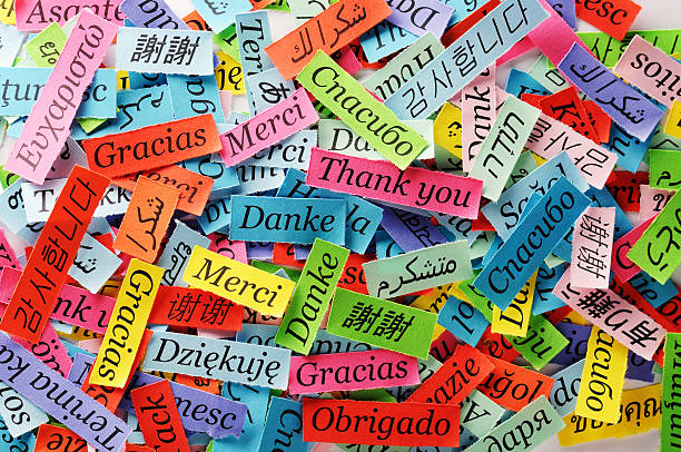 Thank You Thank You Word Cloud printed on colorful paper different languages variation stock pictures, royalty-free photos & images