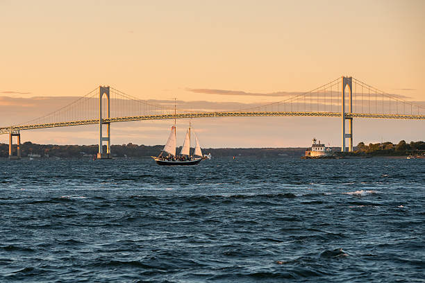 istock Claiborne Pell Bridge in Newport, Rhode Island. 493797974