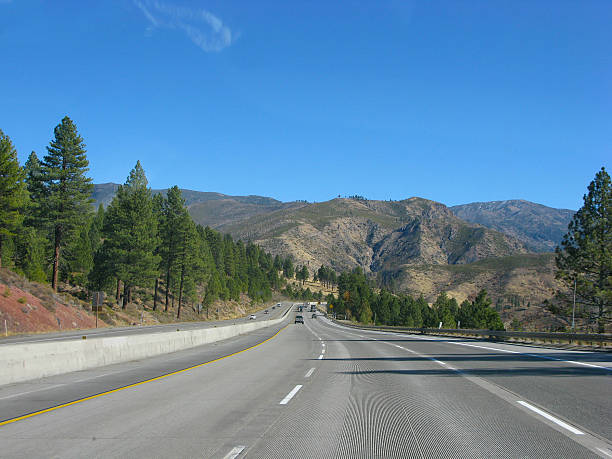 istock Road in California mountains 493798068