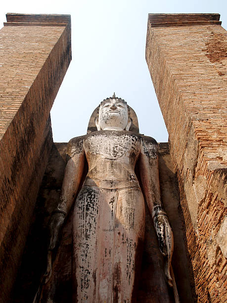istock Temple Buddha Statue  in Sukhothai Historical Park,Thailand 493798975