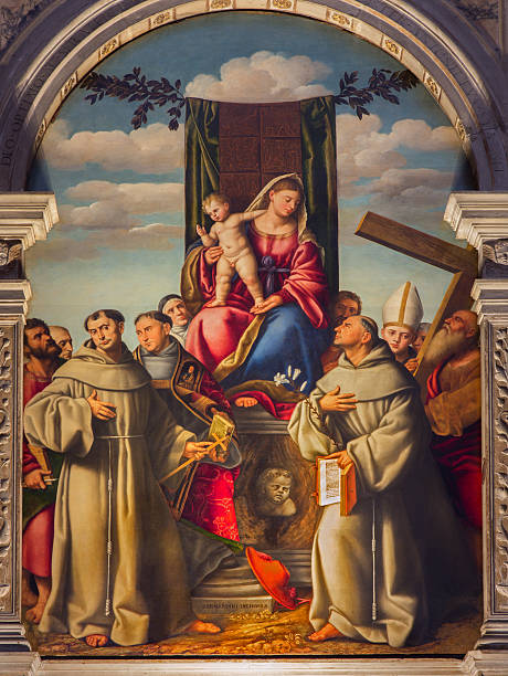 istock Venic - Madonna with the first Franciscans martyrs 493801457