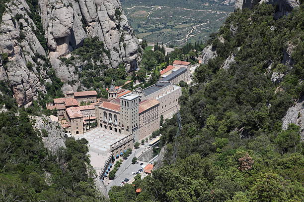 istock Santa Maria de Montserrat Abbey in Monistrol 493801897