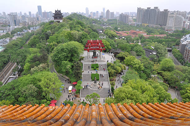 View to the east from the Yellow Crane Tower.
