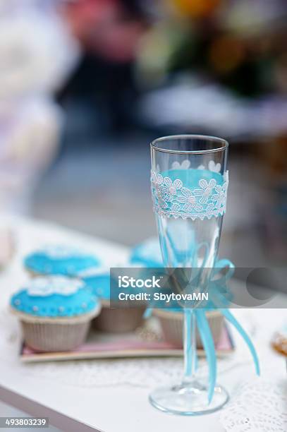 Stylish Champagne Glass Stock Photo - Download Image Now - Alcohol - Drink, Baked, Baked Pastry Item