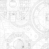istock Architectural vector blueprint. 493826618
