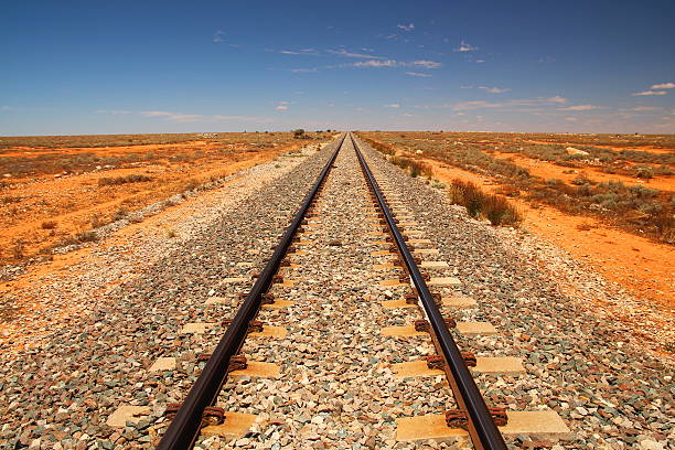 istock Indian-Pacific Railway across the Australian outback 493829562