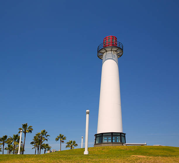 long beach w kalifornii shoreline park lighthouse - long beach california lighthouse los angeles county zdjęcia i obrazy z banku zdjęć