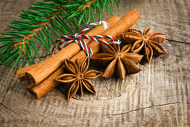 istock Christmas decoration over old wood background 493829665
