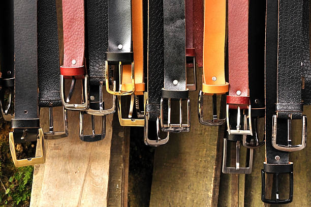 istock Leather belts on sale. 493829729