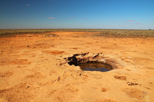 Water cave on the Nullarbor Plain.
