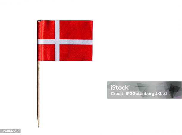 Flags Stock Photo - Download Image Now - Cocktail Stick, Copy Space, Danish Flag