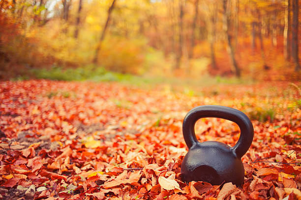 Kettlebell stock photo