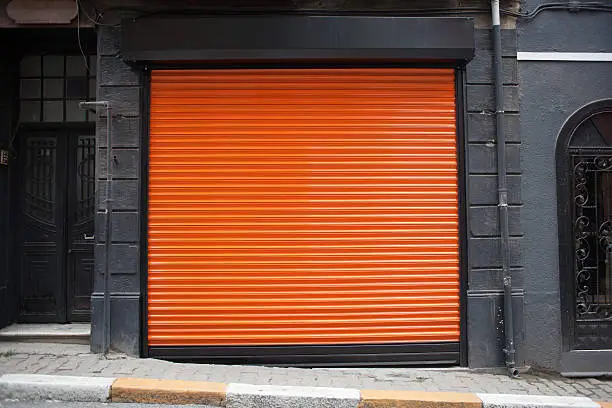 Photo of closed shop exterior