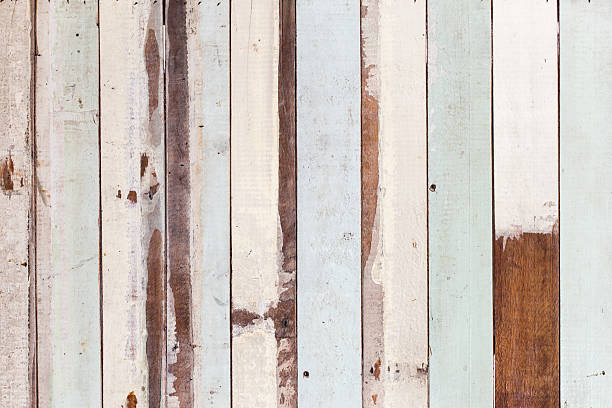 テクスチャのカラフルな木製の背景 - plank oak wood old fashioned ストックフォトと画像