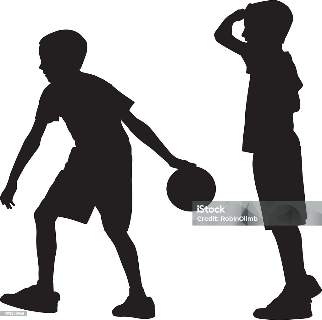 Young Boy Bowling Silhouette Vector silhouettes a young boy bowling and watching his ball roll towards the pins. Ten Pin Bowling stock vector