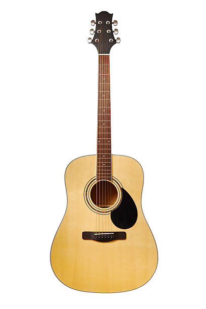 istock Acoustic guitar isolated on white, clipping paths 493835991