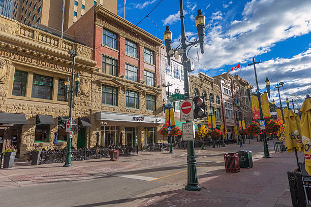 istock Business area in Calgary downtown of Canada 493836400