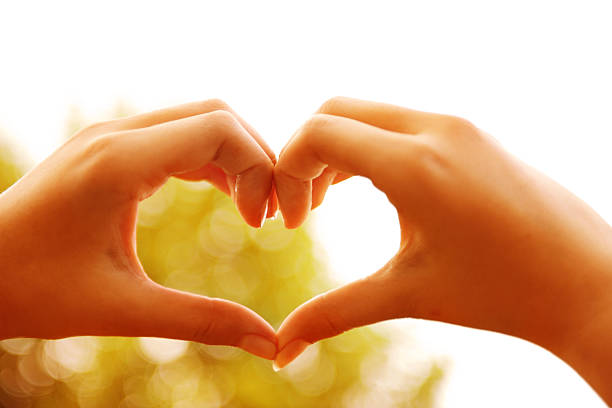 hands in the shape of heart
