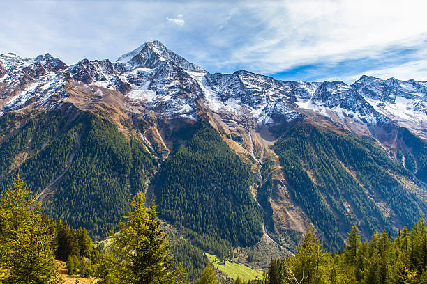 istock Bietschhorn above the Loetschental valley 493836790