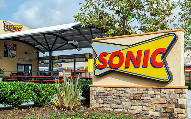 Sonic Drive-In Restaurant stock photo