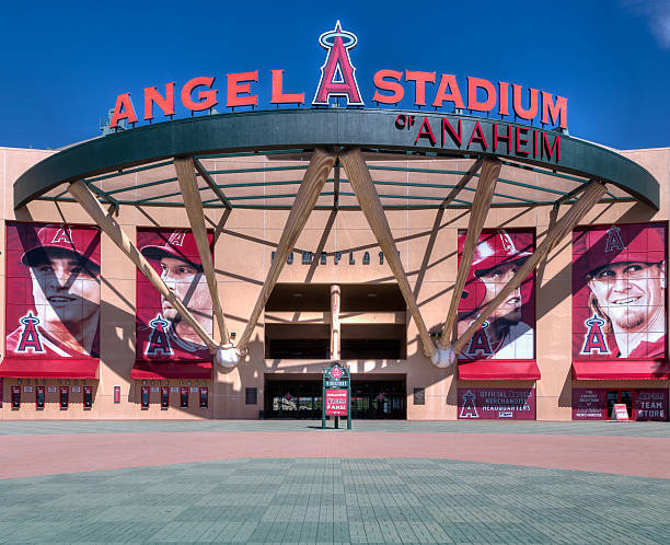 angel stadion anaheim wejście - major league baseball zdjęcia i obrazy z banku zdjęć